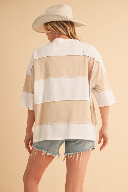 Oversized Striped Tee
