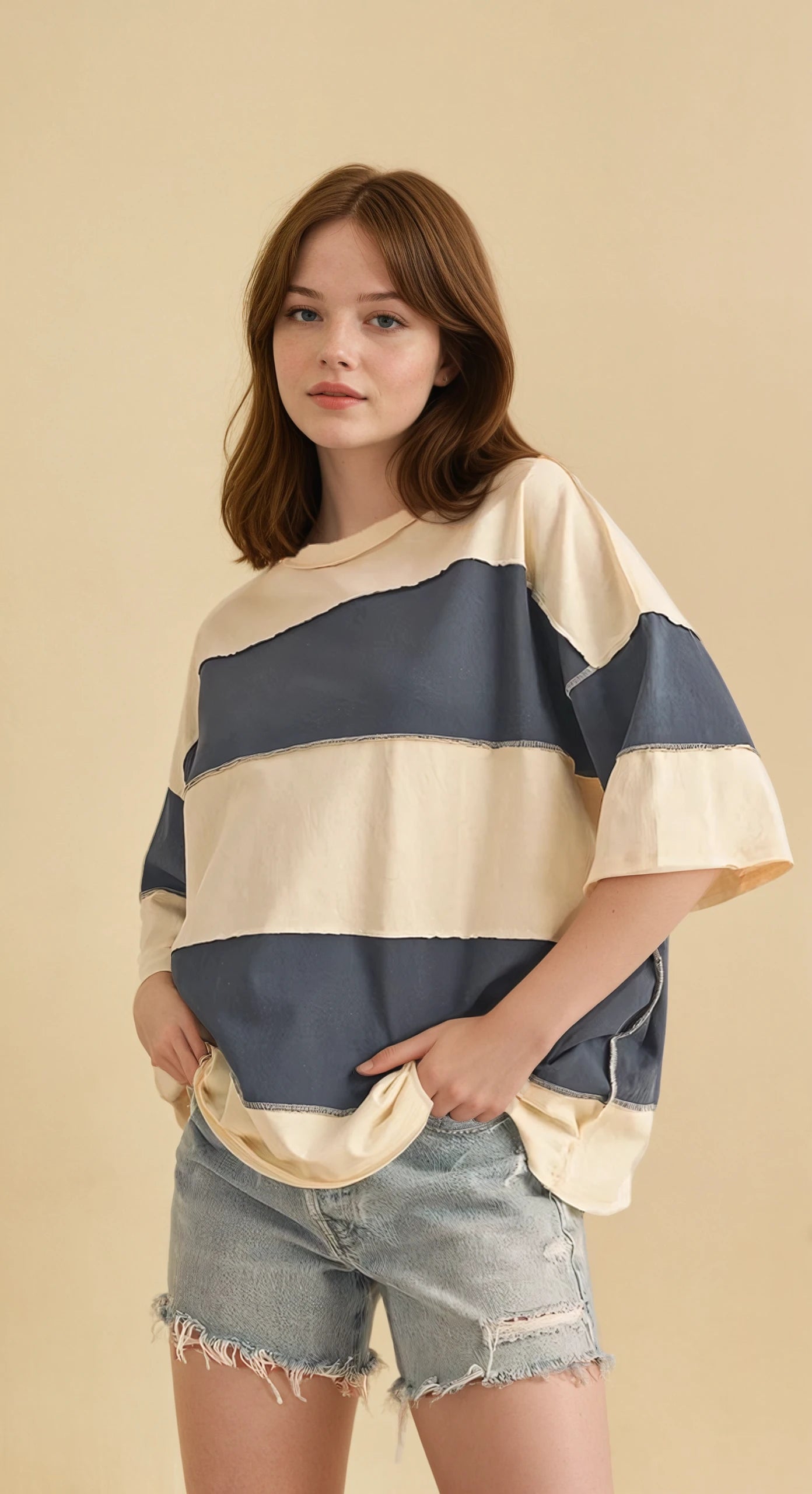 Oversized Striped Tee