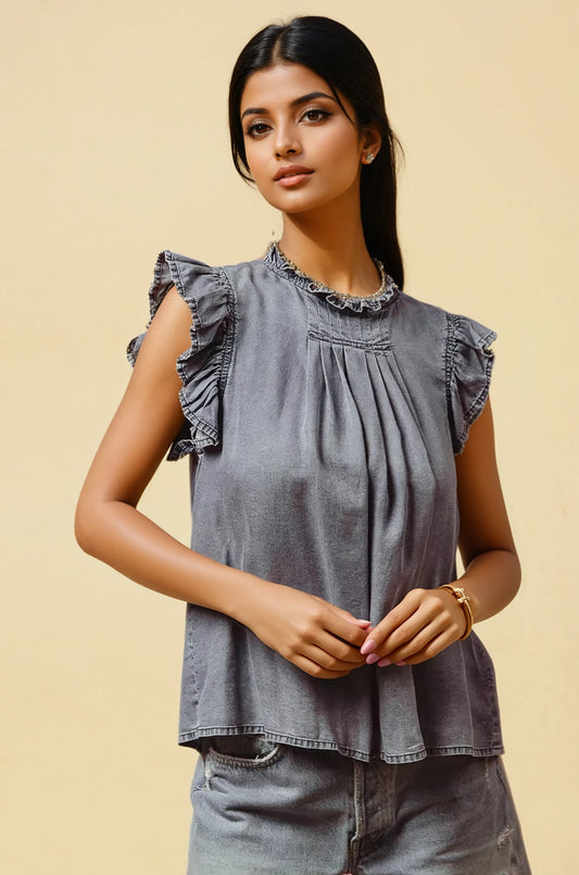 Annie Chambray Blouse